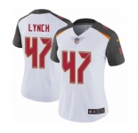 Women's Nike Tampa Bay Buccaneers #47 John Lynch White Vapor Untouchable Limited Player NFL Jersey