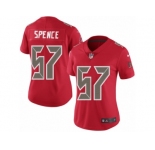Women's Nike Tampa Bay Buccaneers #57 Noah Spence Limited Red Rush NFL Jersey
