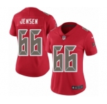Women's Nike Tampa Bay Buccaneers #66 Ryan Jensen Limited Red Rush Vapor Untouchable NFL Jersey