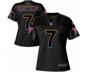 Women's Nike Tampa Bay Buccaneers #7 Chandler Catanzaro Game Black Fashion NFL Jersey
