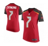 Women's Nike Tampa Bay Buccaneers #7 Chandler Catanzaro Game Red Team Color NFL Jersey
