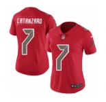 Women's Nike Tampa Bay Buccaneers #7 Chandler Catanzaro Limited Red Rush Vapor Untouchable NFL Jersey