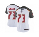 Women's Nike Tampa Bay Buccaneers #73 J. R. Sweezy Vapor Untouchable Limited White NFL Jersey