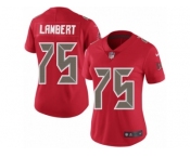 Women's Nike Tampa Bay Buccaneers #75 Davonte Lambert Limited Red Rush NFL Jersey