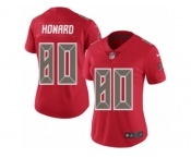 Women's Nike Tampa Bay Buccaneers #80 O. J. Howard Limited Red Rush NFL Jersey