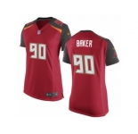 Women's Nike Tampa Bay Buccaneers #90 Chris Baker Limited Red Team Color NFL Jersey