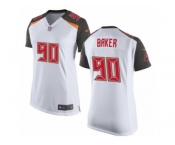 Women's Nike Tampa Bay Buccaneers #90 Chris Baker Limited White NFL Jersey