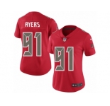 Women's Nike Tampa Bay Buccaneers #91 Robert Ayers Limited Red Rush NFL Jersey