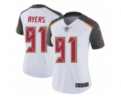 Women's Nike Tampa Bay Buccaneers #91 Robert Ayers Vapor Untouchable Limited White NFL Jersey