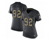 Women's Nike Tampa Bay Buccaneers #92 William Gholston Limited Black 2016 Salute to Service NFL Jersey