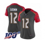 Women's Tampa Bay Buccaneers #12 Chris Godwin Limited Gray Inverted Legend 100th Season Football Jersey