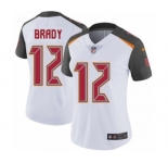 Women's Tampa Bay Buccaneers #12 Tom Brady White Vapor Untouchable Limited Player Football Jersey