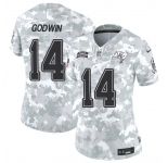 Women's Tampa Bay Buccaneers #14 Chris Godwin 2024 F.U.S.E Arctic Camo Salute To Service Limited Stitched Football Jersey