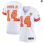 Womens Tampa Bay Buccaneers #14 Chris Godwin Nike White 50th Season F.U.S.E. Limite