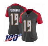 Women's Tampa Bay Buccaneers #19 Breshad Perriman Limited Gray Inverted Legend 100th Season Football Jersey