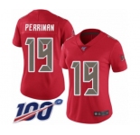 Women's Tampa Bay Buccaneers #19 Breshad Perriman Limited Red Rush Vapor Untouchable 100th Season Football Jersey