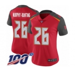 Women's Tampa Bay Buccaneers #26 Sean Murphy-Bunting Red Team Color Vapor Untouchable Limited Player 100th Season Football Jersey