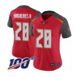 Women's Tampa Bay Buccaneers #28 Vernon Hargreaves III Red Team Color Vapor Untouchable Limited Player 100th Season Football Jersey