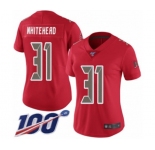Women's Tampa Bay Buccaneers #31 Jordan Whitehead Limited Red Rush Vapor Untouchable 100th Season Football Jersey