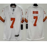 Women's Tampa Bay Buccaneers #7 Bucky Irving Limited White Throwback Vapor Jersey