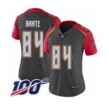 Women's Tampa Bay Buccaneers #84 Cameron Brate Limited Gray Inverted Legend 100th Season Football Jersey