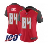 Women's Tampa Bay Buccaneers #84 Cameron Brate Red Team Color Vapor Untouchable Limited Player 100th Season Football Jersey