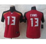 nike women nfl jerseys tampa bay buccaneers #13 evans red[nike limited]