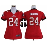 nike women nfl jerseys tampa bay buccaneers #24 barron red[nike]