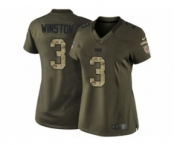 nike women nfl jerseys tampa bay buccaneers #3 winston army green[nike Limited Salute To Service]