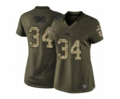 nike women nfl jerseys tampa bay buccaneers #34 sims army green[nike Limited Salute To Service]