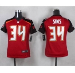nike women nfl jerseys tampa bay buccaneers #34 sims red[nike]