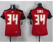 nike women nfl jerseys tampa bay buccaneers #34 sims red[nike]