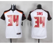 nike women nfl jerseys tampa bay buccaneers #34 sims white[nike]