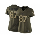 nike women nfl jerseys tampa bay buccaneers #87 seferian-jenkins army green[nike Limited Salute To Service]