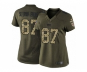 nike women nfl jerseys tampa bay buccaneers #87 seferian-jenkins army green[nike Limited Salute To Service]