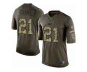 Youth Nike Tampa Bay Buccaneers #21 Justin Evans Limited Green Salute to Service NFL Jersey