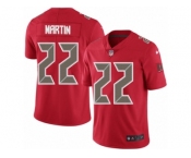 Youth Nike Tampa Bay Buccaneers #22 Doug Martin Limited Red Rush NFL Jersey