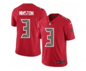 Youth Nike Tampa Bay Buccaneers #3 Jameis Winston Limited Red Rush NFL Jersey