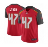 Youth Nike Tampa Bay Buccaneers #47 John Lynch Red Team Color Vapor Untouchable Limited Player NFL Jersey