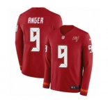 Youth Nike Tampa Bay Buccaneers #9 Bryan Anger Limited Red Therma Long Sleeve NFL Jersey