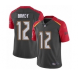 Youth Tampa Bay Buccaneers #12 Tom Brady Limited Gray Inverted Legend Football Jersey
