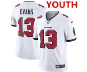 Youth Tampa Bay Buccaneers #13 Mike Evans Nike White Vapor Limited Jersey