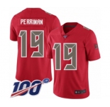 Youth Tampa Bay Buccaneers #19 Breshad Perriman Limited Red Rush Vapor Untouchable 100th Season Football Jersey