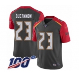 Youth Tampa Bay Buccaneers #23 Deone Bucannon Limited Gray Inverted Legend 100th Season Football Jersey
