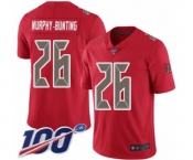 Youth Tampa Bay Buccaneers #26 Sean Murphy-Bunting Limited Red Rush Vapor Untouchable 100th Season Football Jersey