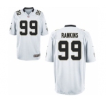 Men New Orleans Saints #99 Sheldon Rankins White Game Jersey