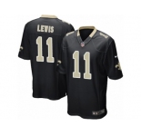 Men Nike New Orleans Saints #11 Tommylee Lewis Game Black Team Color NFL Jersey
