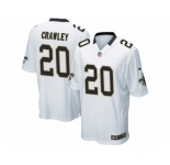 Men Nike New Orleans Saints #20 Ken Crawley Game White NFL Jersey