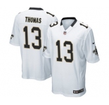Men's Nike New Orleans Saints #13 Michael Thomas Game White NFL Jersey