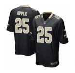 Men's Nike New Orleans Saints #25 Eli Apple Game Black Team Color NFL Jersey